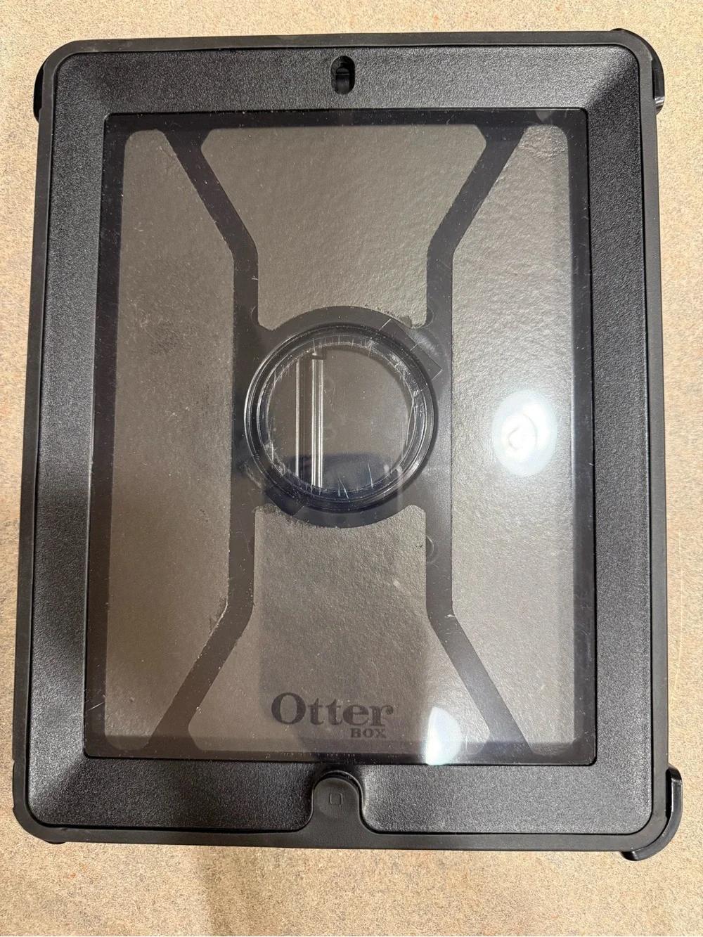 OtterBox Heavy-Duty Black Tablet Case with Clear Front